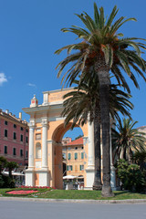 Fototapeta na wymiar arco a finale ligure in liguria in italia