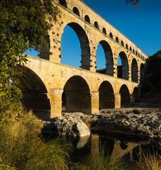 Fototapeta premium The Pont-du-Gard is famous bridge of France