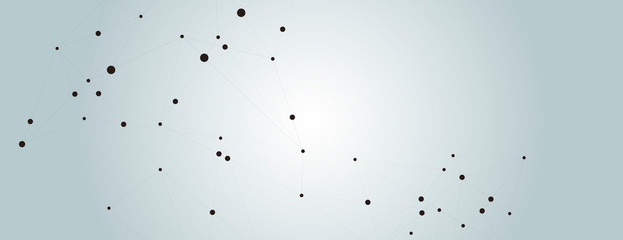 Abstract connect lines for wallpaper design and geometric shape science background