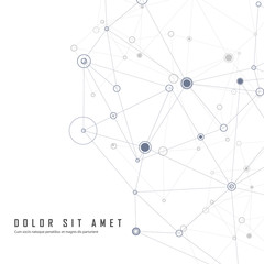 Abstract technology illustration and vector network connection and technology digital concept