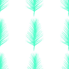 Exotic Palm Leaves Print . Illustration for Surface , Invitation , Notebook, Banner , Wrap Paper ,Textiles, Cover, Magazine ,Postcard Background ,Textile,Fashion  