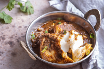 Spicy and tasty Fish curry dish.