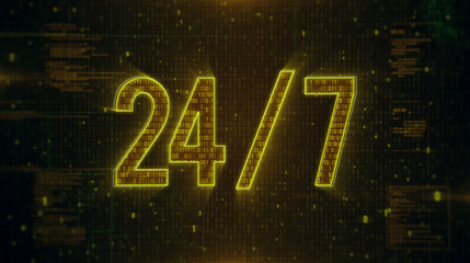 24/7 futuristic background