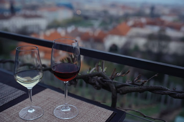 background restaurant / restaurant objects on a blurred background, beautiful bokeh, vintage...