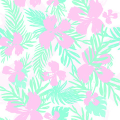 Hipster Exotic  Leaves Pattern Vector  Illustration for Surface , Invitation , Notebook, Banner , Wrap Paper ,Textiles, Cover, Magazine ,Postcard Background ,Textile , Wallpaper, Fashion 