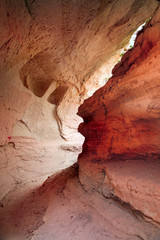 Red valley in Cappadocia, Turkey