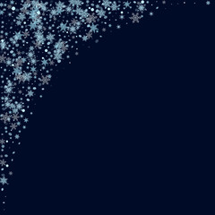 Abstract form of flying snowflakes Whirling snowflakes, snow flakes Bright design of packaging, wallpapers, tiles, textiles, covers