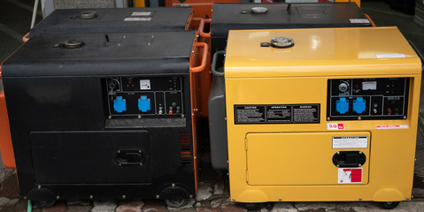 two generic diesel generators at the diy store