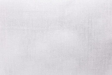 White ecology fabric texture background. Blank canvas textile material or calico cloth. - obrazy, fototapety, plakaty