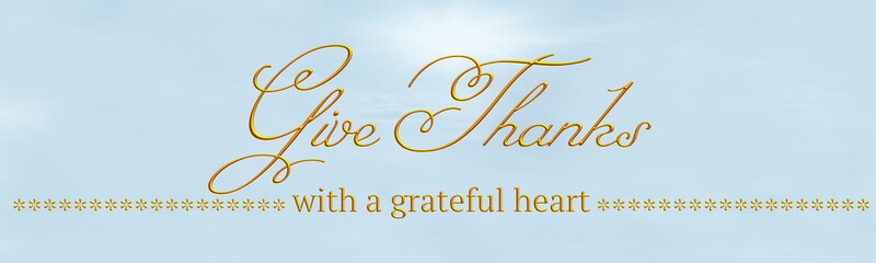 Thanksgiving banner saying 