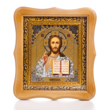 Icons faith bible on white background isolation
