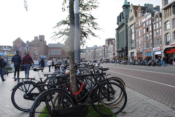 Streetview of Amsterdam Bikes