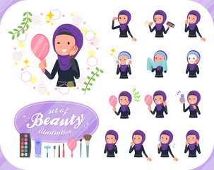 flat type Arab women_beauty