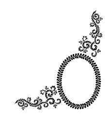 Vintage decorative calligraphic borders