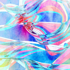 Abstract watercolor bright background