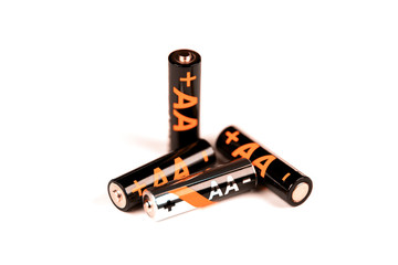 Black +AA batteries