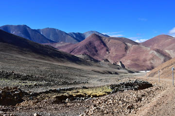 Fototapeta na wymiar Landscapes of the Tibetan plateau