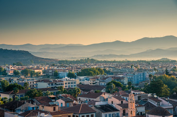 Fototapeta na wymiar Roofs of picturesque town of Nafplio, Greece
