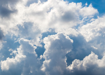 Cumulonimbus clouds, dramatic sky