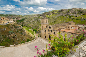 Church San Pietro Caveoso in Sassi di Matera, Basilicata, Italy