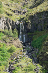 Fototapeta na wymiar Wasserfall im Þjórsárdalur-Valley / Süd-Island