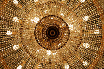 Part of crystal chandelier