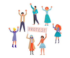 Public Street Protest concept