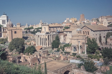 Fototapeta na wymiar rome, excavations, old town