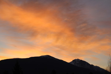 Fire Over The Mountain, Jasper National Park, Alberta