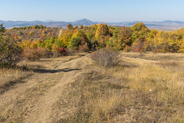 Amazing Autumn landscape of Cherna Gora (Monte Negro) mountain, Pernik Region, Bulgaria