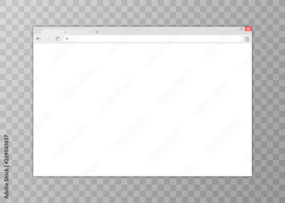 Poster browser window.web browser in flat style. window concept internet browser. mockup screen design. vec