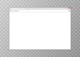 Browser window.Web browser in flat style. Window concept internet browser. Mockup screen design. Vector illustration concept.