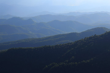Fototapeta premium view of mountains