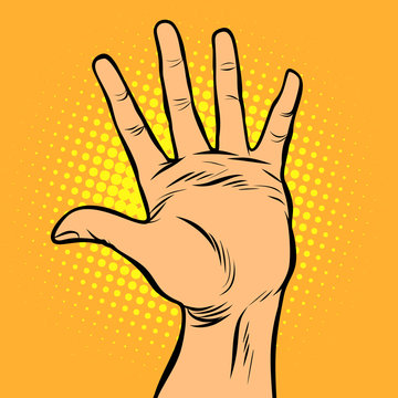 hi five hand gesture