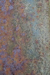 Rostige Eisenoberfläche eines Zaunes als Hintergrund