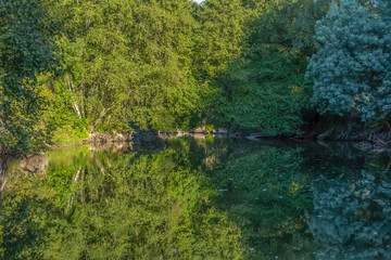 Landscape, river on the mountains