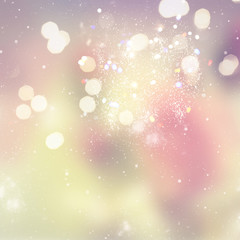 Obraz premium chrismas festivepink and golden and silver glowing background sparkles and lights
