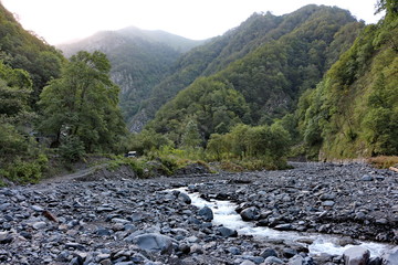 Autumn landscape in the mountains of Azerbaijan