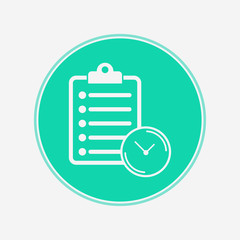 Task management vector icon sign symbol