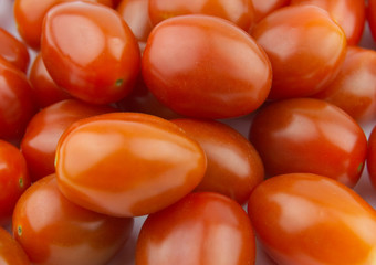 Small tomatoes in macro view