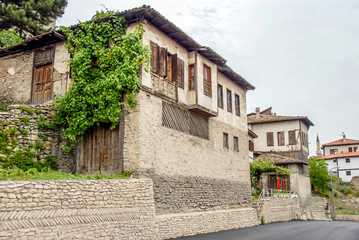 Fototapeta na wymiar Karabuk, Turkey, 23 May 2013: Historic Mansions, City View of Safranbolu