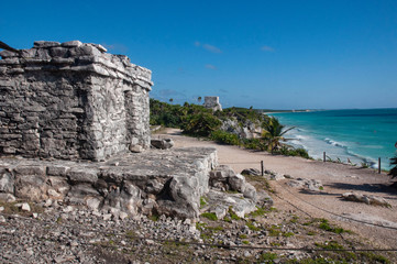 Caribbean Tulum ancient town 