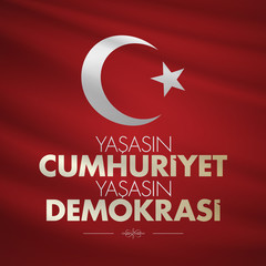 29 ekim Cumhuriyet Bayrami. Translation: 29 october Republic Day Turkey and the National Day in Turkey, wishes card design. (TR: 29 Ekim Cumhuriyet Bayrami Kutlu Olsun.)