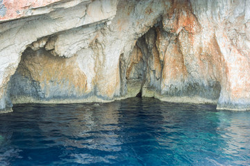 Blue caves of Zakynthos.