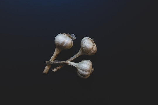 Garlic on Black