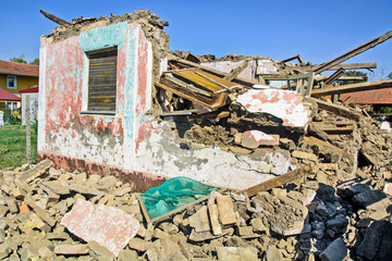 Fototapeta premium Ruined house