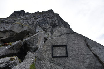 Norwegen, Lofoten, Leknes, Uttakleiv, Haukland, Haukland Beach, Schotterstraße, Küste,...