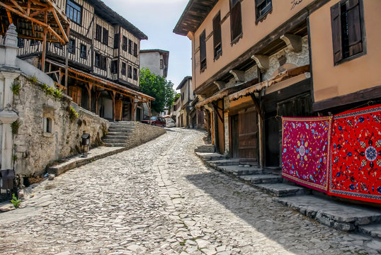Karabuk, Turkey, 24  May 2013: Historic Mansions, Street View of Safranbolu