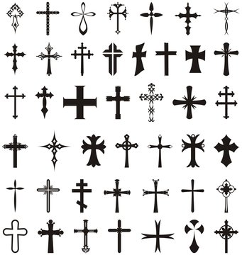 Crosses set