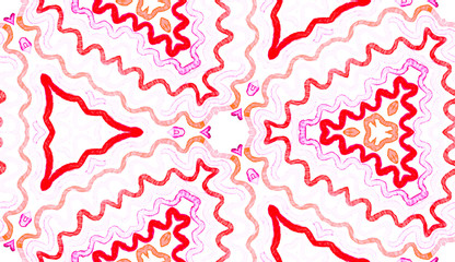 Pink red Geometric Watercolor. Delightful Seamless